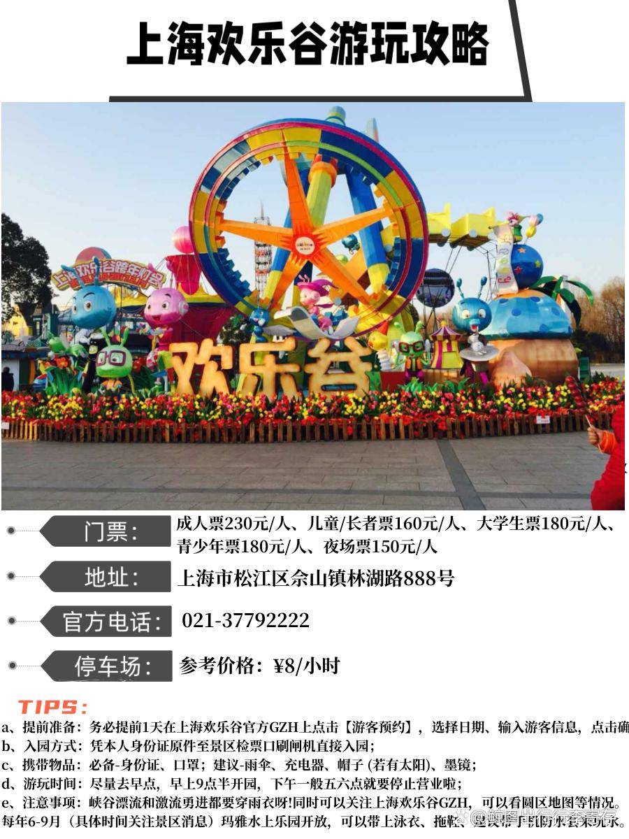 松江歡樂谷門票價格詳解，松江歡樂谷門票價格全面解析